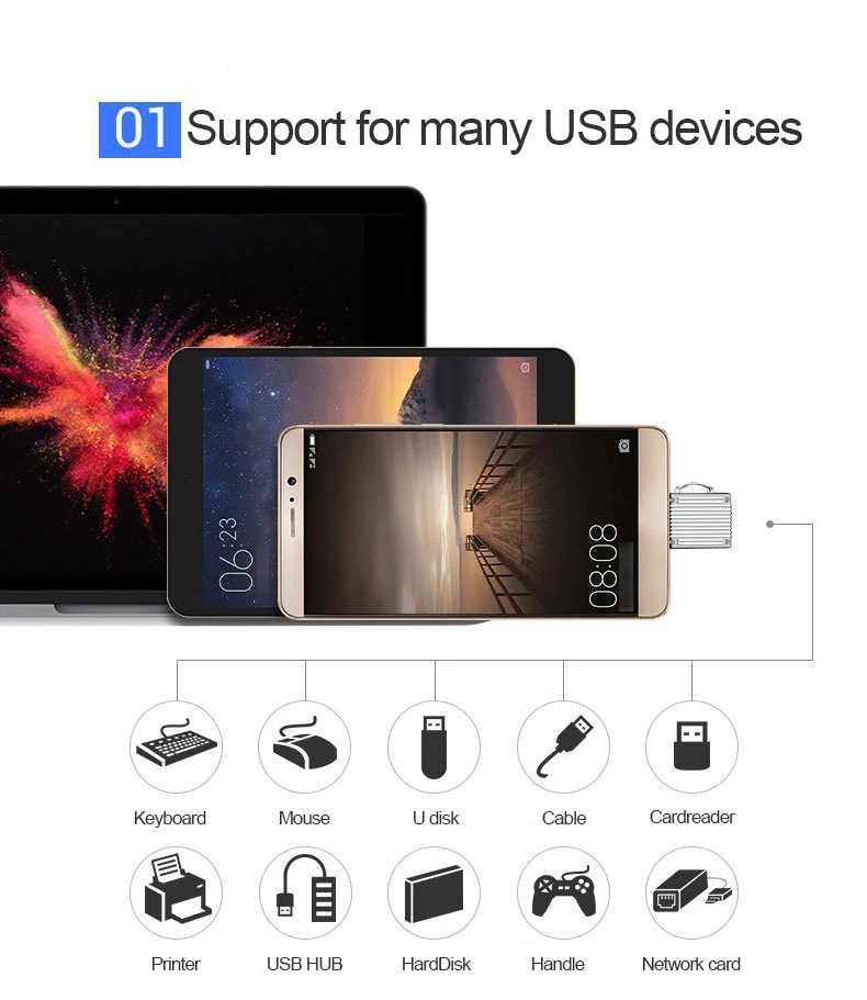 UTHAI C07 mini type C usb3.1 Micro SD TF кардридер для Macbook или смартфона с интерфейсом type c