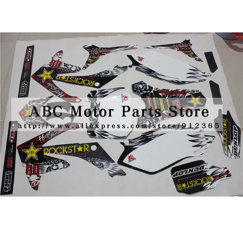 Наклейки 3 м эмблемы графические наклейки CRF250 CRF250R 2010 2011 2012 2013 pit dirt Bike|3m decals|rockstar