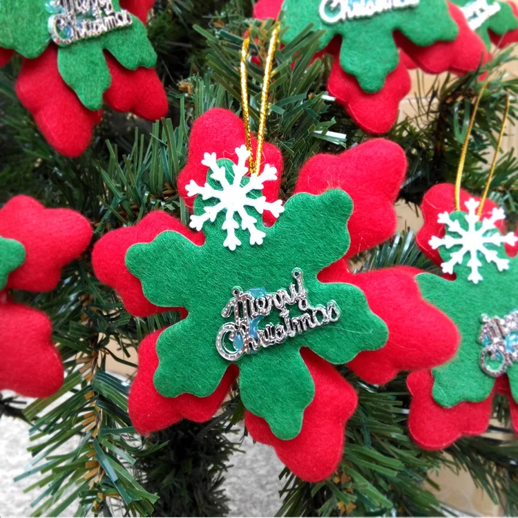 Christmas-Decoration-Supplies Drop-Ornaments Window New Hot Garden Home Festive Non-Woven Christmas-Decoration-Supplies Drop-Ornaments Window New Hot Garden Home Festive Non-Woven