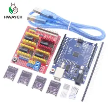 Cnc щит V3 гравировальный станок 3D Printe + 4 шт. DRV8825 Плата расширения