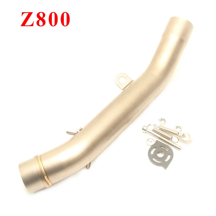 Выхлопная труба для мотоцикла, глушитель, средняя труба для Kawasaki Z250 300cc Z250SL Z750 Z800 Z1000 ZX10R ZX6R ER6N - Цвет: Z800