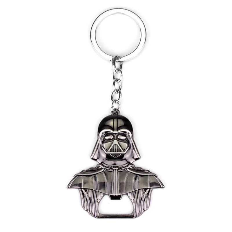 

Classic Movie Star Wars Darth Vader Bottle Opener Keychain Creative Beer Bottle Opener Silver Pendant Keyring For Men Jewelry