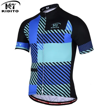 

KIDITOKT Pro Quick-Dry Cycling Jersey Summer MTB Bicycle Cycling Clothes Short Sleeve MTB Bike Cycling Wear For Men