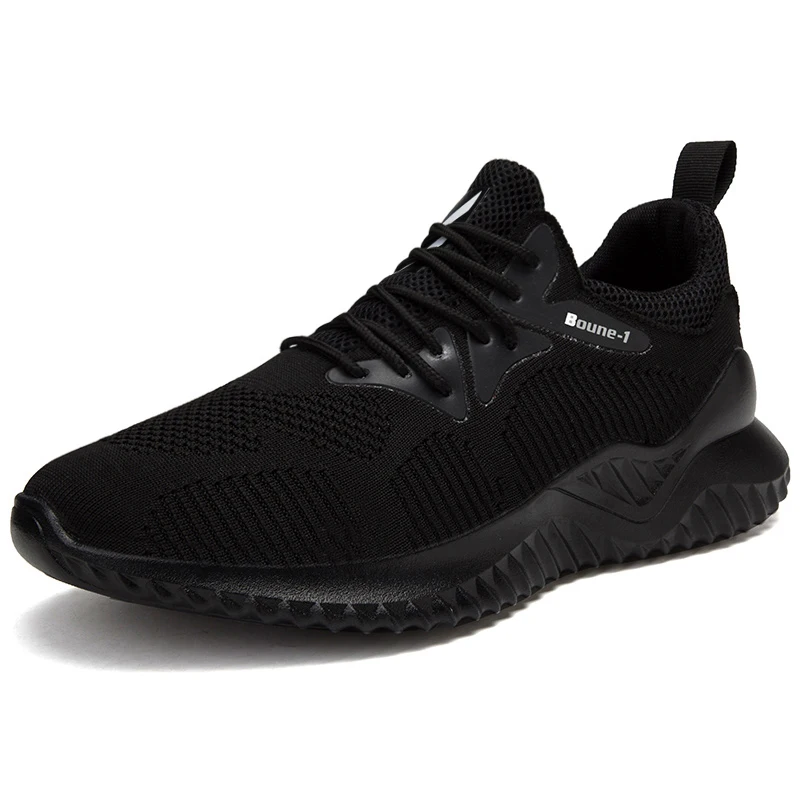 Крутая теннисная обувь для мужчин Новые Классические уличные удобные спортивные кроссовки для фитнеса Высококачественная Мужская теннисная обувь Лидер продаж - Цвет: Черный