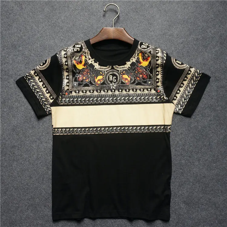 

2018 spring new fashion arrival Rottweiler Dog print tee t shirt short sleeve cotton for men women