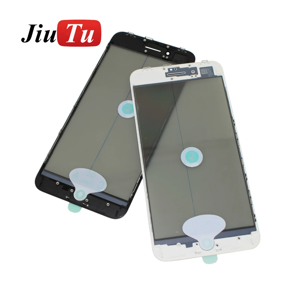 Cold Press OEM Outer Glass with Middle Frame Bezel+OCA+Polarizer For iPhone 8 8plus  Pre-Assembled Refurbishing Parts 10pcs (6)