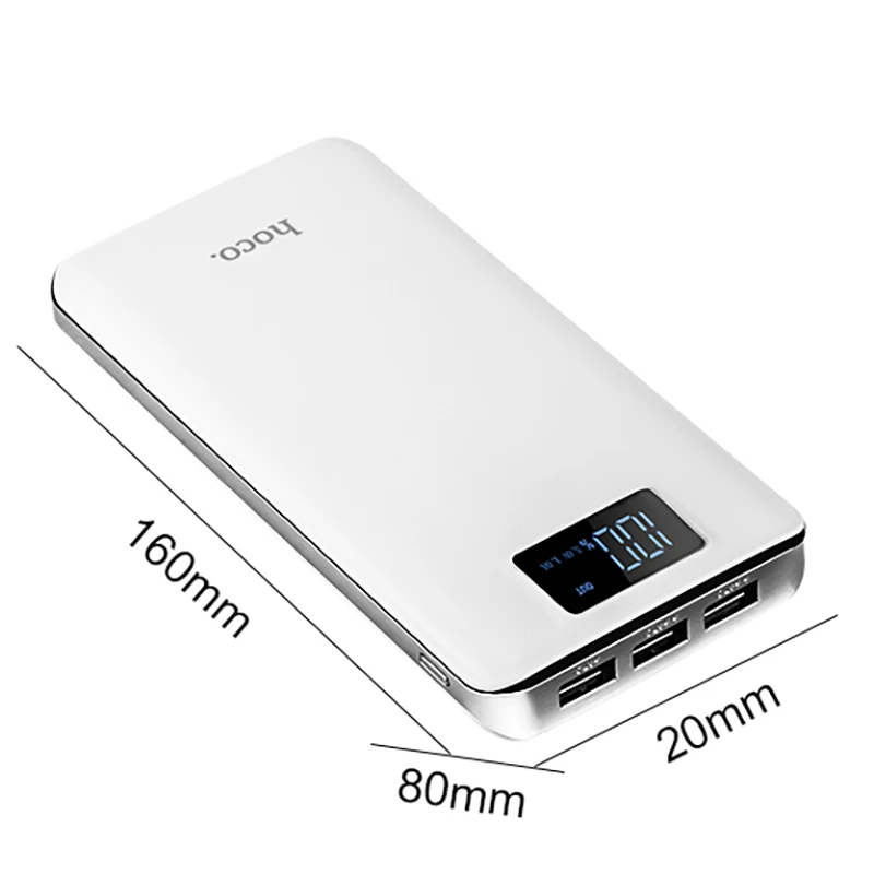 Batería Externa del Banco de la energía HOCO 20000mAh cargador rápido Universal portátil del teléfo