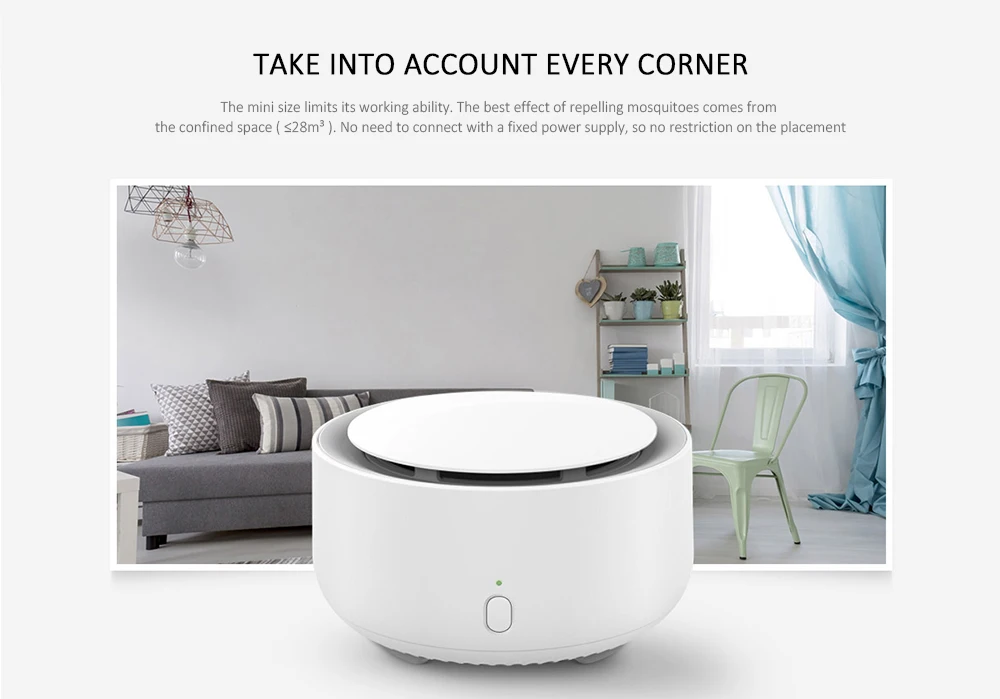 Xiaomi Mijia Mosquito Repellent Mini Mute Indoor with 10h Timing Function
