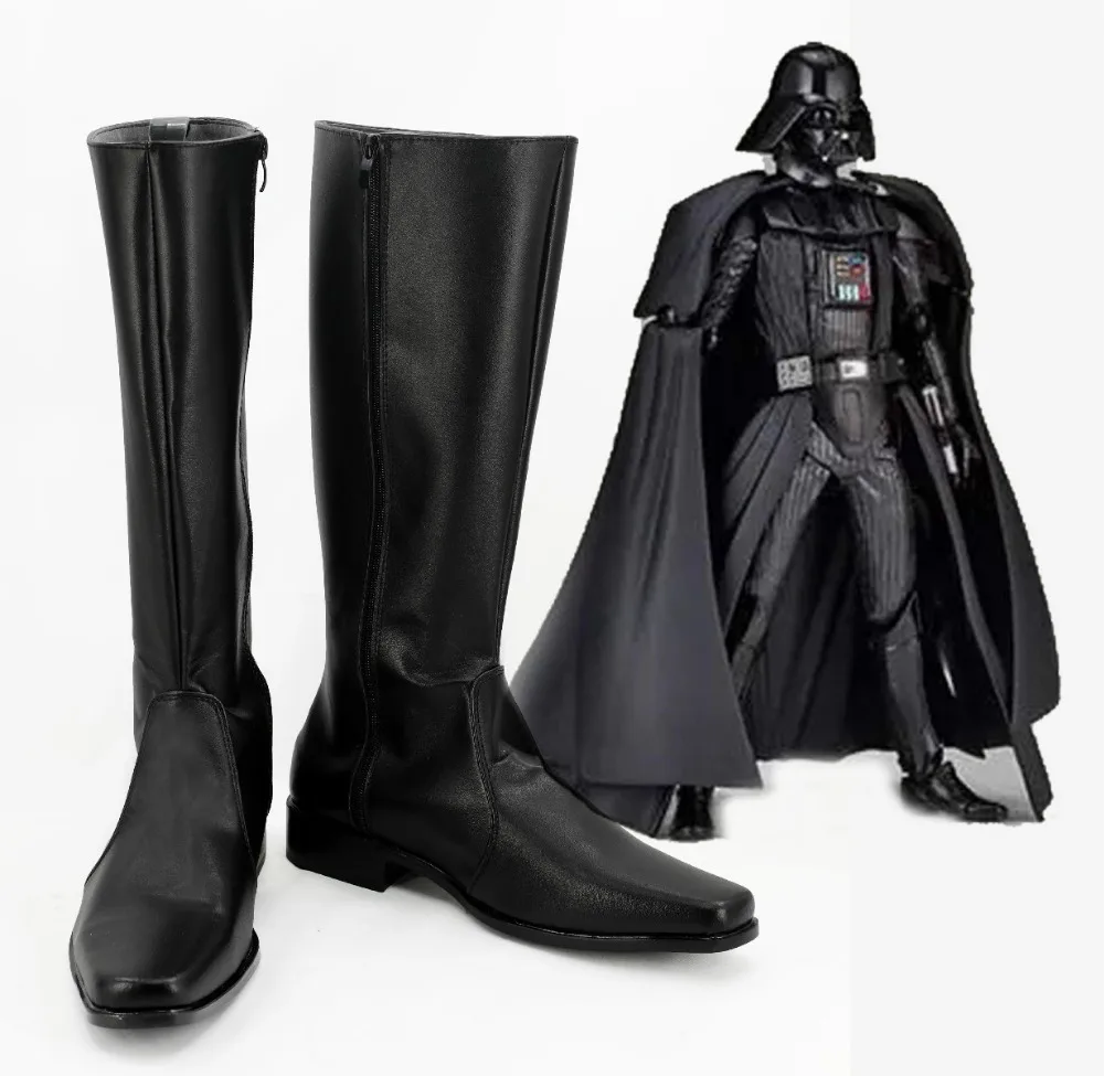 Обувь «Звездные войны»; обувь Дарта Вейдера; Анакин Скайуокер; обувь для костюмированной вечеринки; ботинки; европейский размер