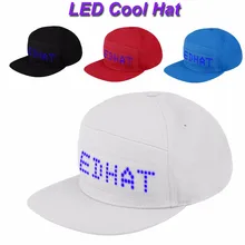 Светодиодный экран светлая крутая шляпа контроль смартфона светодиодный водонепроницаемый бейсболка# Zer
