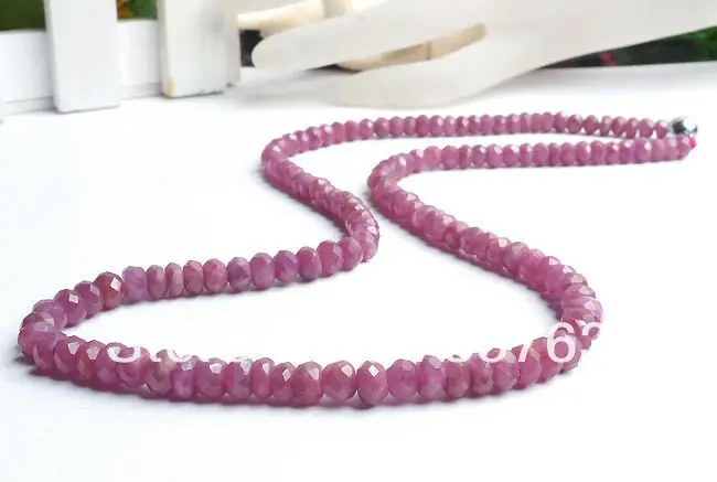 

xiuli 00278 Quality Natural Crystal Ruby Necklace Elegant Women Jewelry