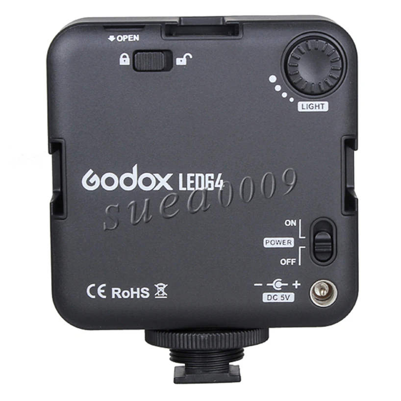 Luz da Lâmpada de Vídeo para Câmera Godox Digital Dsrl Filmadora dv 64 Led Luz Led-64 - Image 4