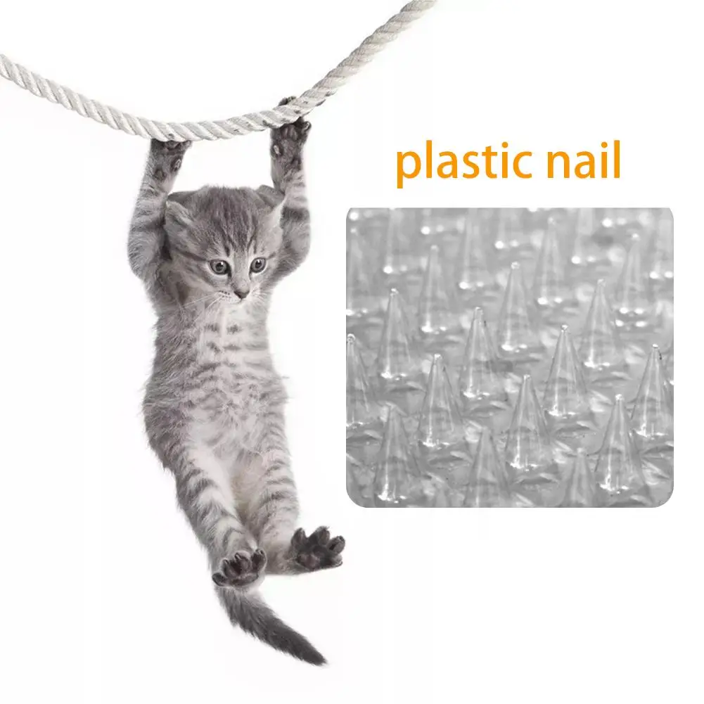 

5PCS Environmental Gardening Plastic Anti-cat Thorn Cat and Dog Mosquito Repellent Pad Plastic Nail Keep Away From Flowers