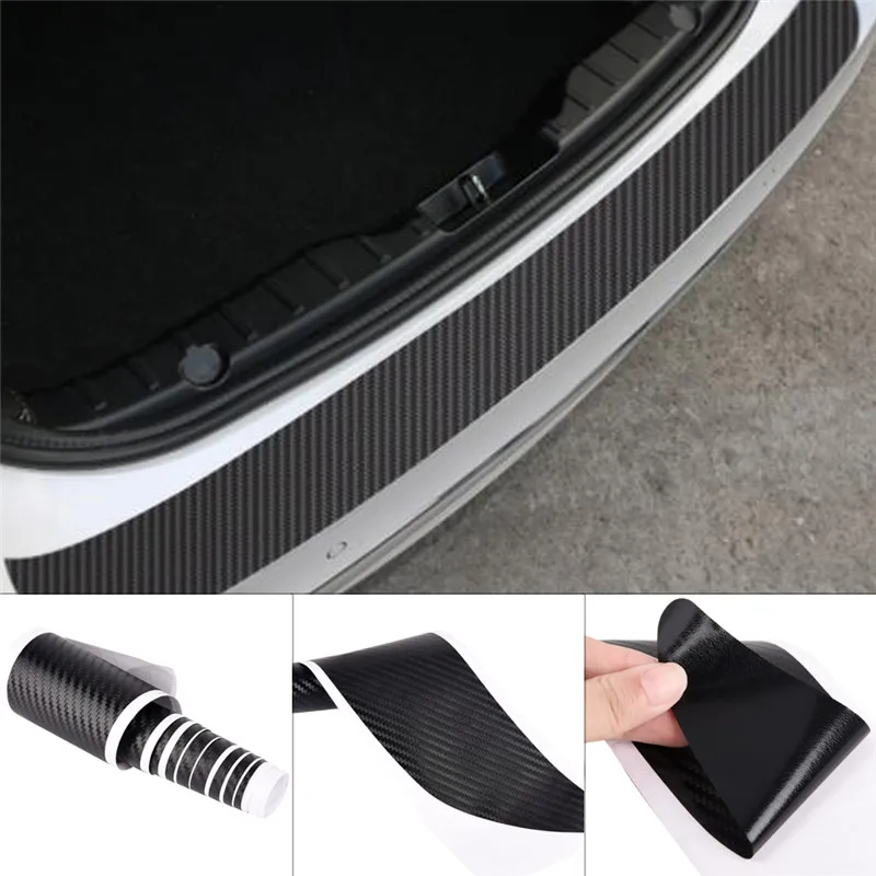 1Pc Waterproof Carbon Fiber Rear Bumper Sticker Trim Protector For VW Golf MK6 GTI 108cmx7cm