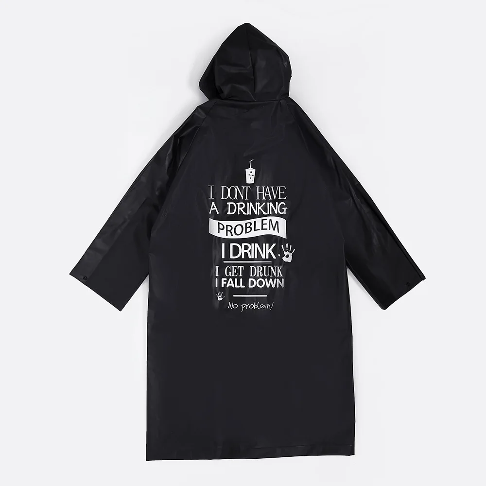 

Long Raincoat Women Men cloak Waterproof Hooded Rain Coat Ponchos Jackets Female Chubasqueros