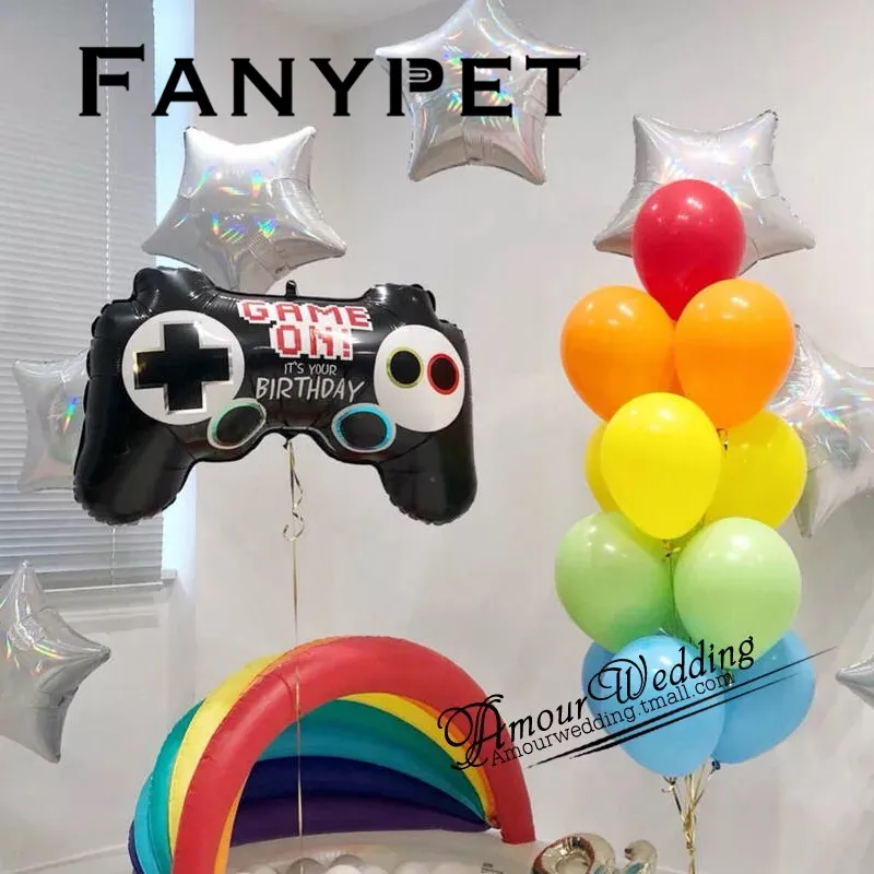 

Game Controller Gamepad Joystick Foil Aluminium Balloon Birtdhay Party Supplies Toys For Kids Globos Game Balloon baby shower