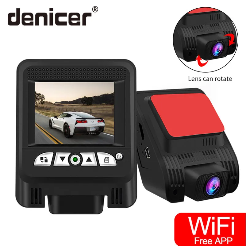 

Denicer Car Camera FULL HD 1080P DVR SONY IMX323 Dash Cam 170 Degree Wide Angle Car Video Recorder Camera With WIFI Night Vision