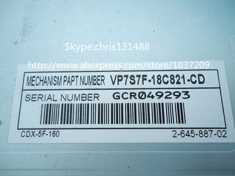 SONII 6 компакт-диск механизм чейнджер CDX-5F661RVA CDX-5F-160 тюнер для Ford FOKUS MONDiO автомобиля Радио G& M часть