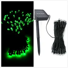 12 м 100 светодиодный солнечного света строки Водонепроницаемый Фея Света Строка для свадебных сад рождения украшения