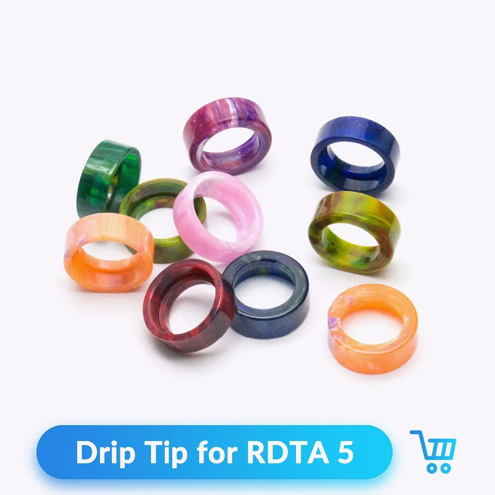 

Quartz Banger 1pc/lot Drip Tip Resin Epoxy for IJoy RDTA 5 RTA Atomizer Vape Electronic Cigarette Drip Tip Wide Bore Mouthpiece