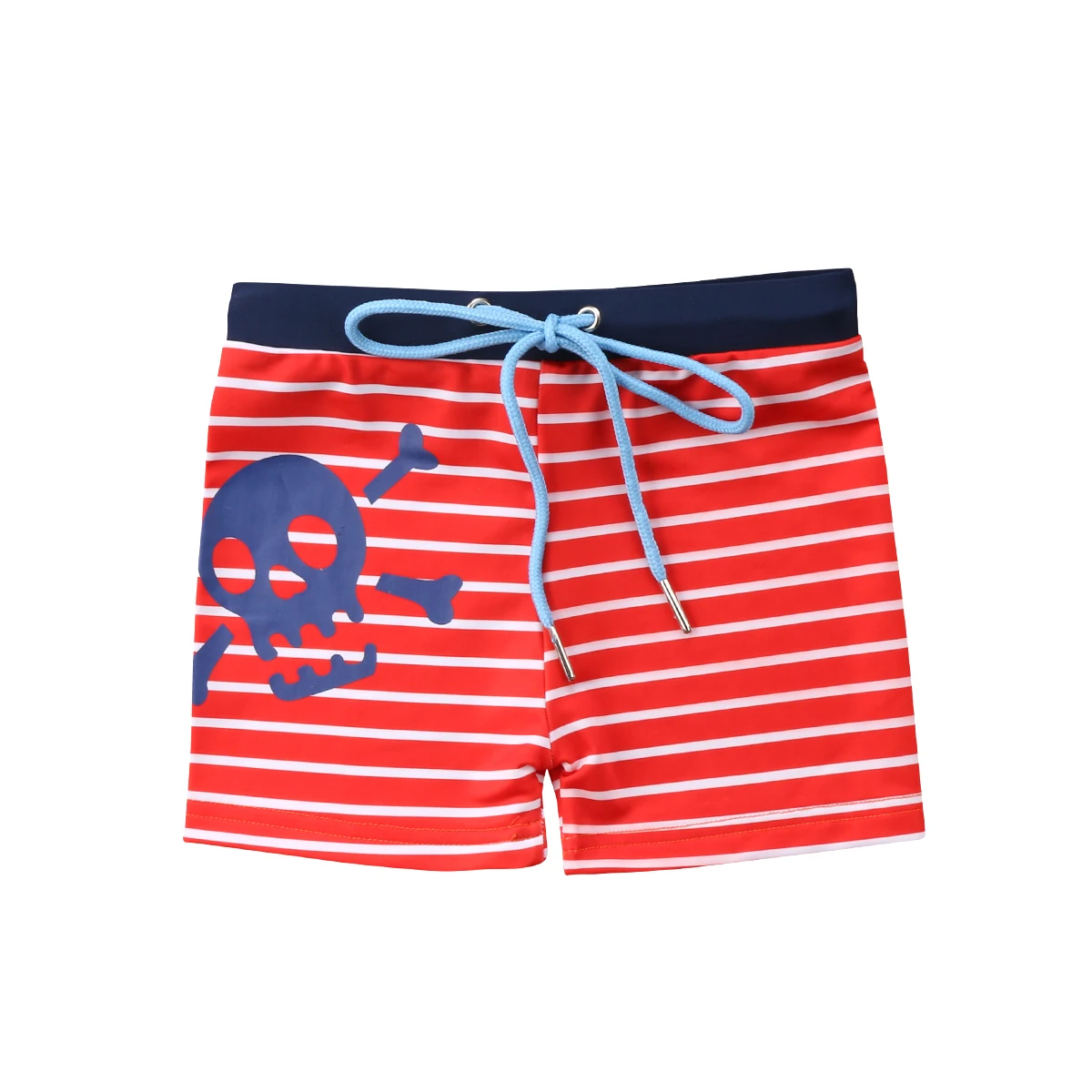 Boys Swimming Trunks Swim Shorts Skull Shark Stars Stripe Printed Summer Swimsuit Beachwear Kids Summer Trunks 6M-6Y