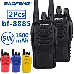 2 шт. baofeng BF-888S портативный двухканальные рации UHF 400-470 МГц baofeng bf888s ham двухстороннее радио станции ручной трансивер bf 888 s