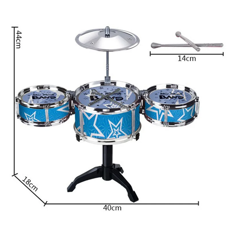Детские ударные инструменты для джаза мальчиков раннее образование Обучающие игрушки тренировка Координационная ручная способность музыкальный инструмент барабанный набор