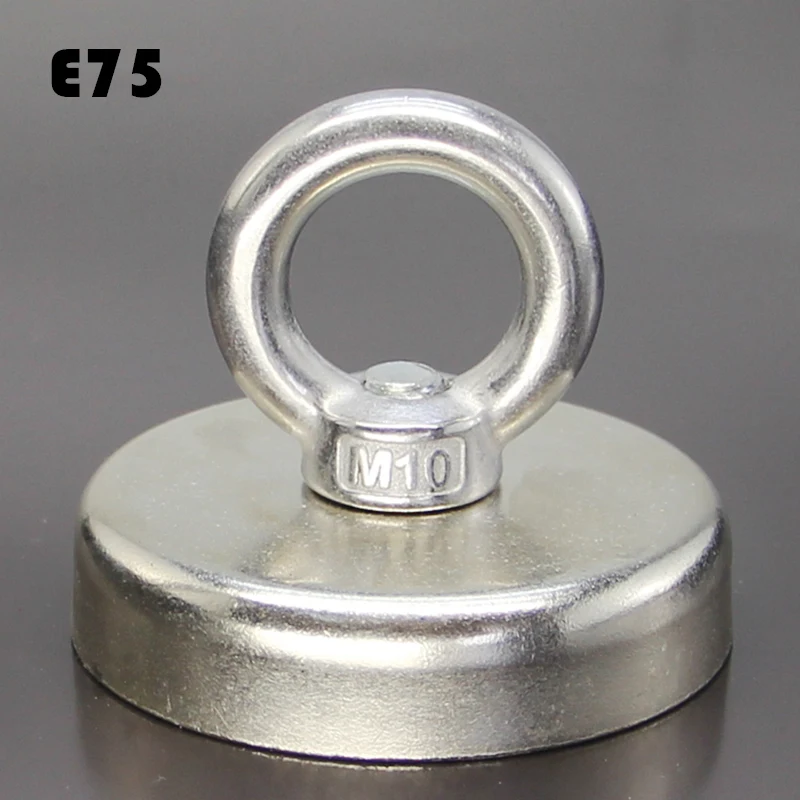 

1/3/5Pcs 75 mm super powerful neodymium magnets free shipping search magnets hook strong permanent magnets fishing salvage