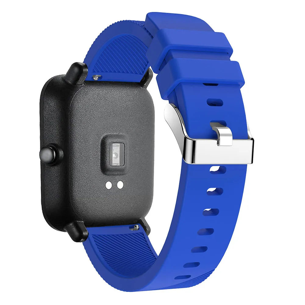 Ремешок для часов 20 мм Xiaomi Huami Amazfit bip Youth Lite силиконовый ремешок наручных смарт