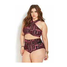 Купальник женский слитный спортивный большой размер женский купальник из двух частей женский бикини купальный костюм танкини Пуш Ап большой