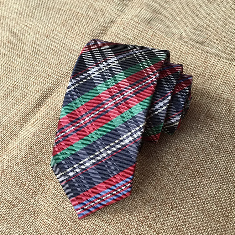 

Gingham Plaid Ties for Men Woven Necktie Mens Neck Tie Daily Wear Classic Mens Tie