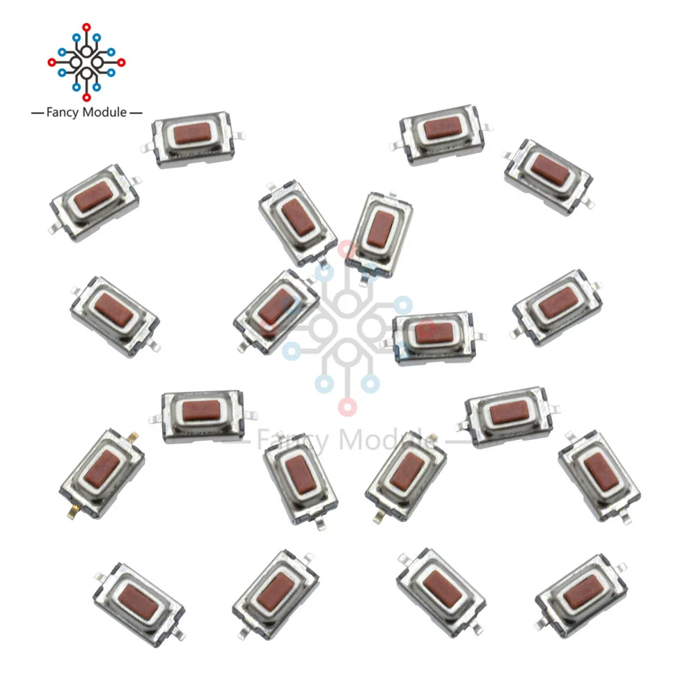 100pcs Red 3X6X2.5mm Tactile Push Button Switch Tact Switch Micro Switch 2 Pin