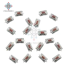 100 pièces 3X6X2.5mm Tactile bouton poussoir interrupteur Tactile Micro interrupteur 2 broches SMD