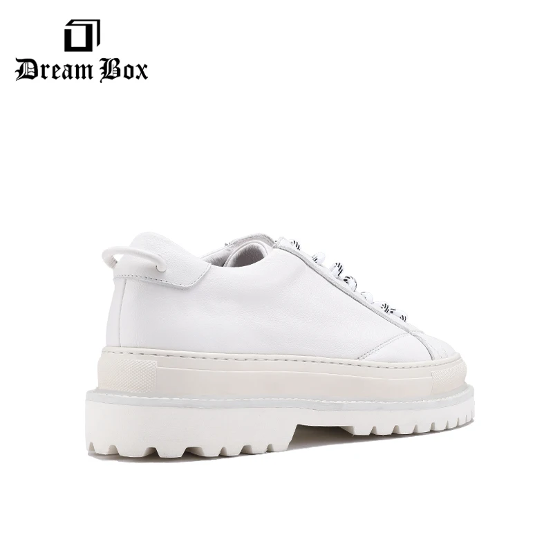 

White Shoes Thick Bottom Increased Men's Shoes British Wind white Casual shoes Breathable Men's Shoes 2019 Summer