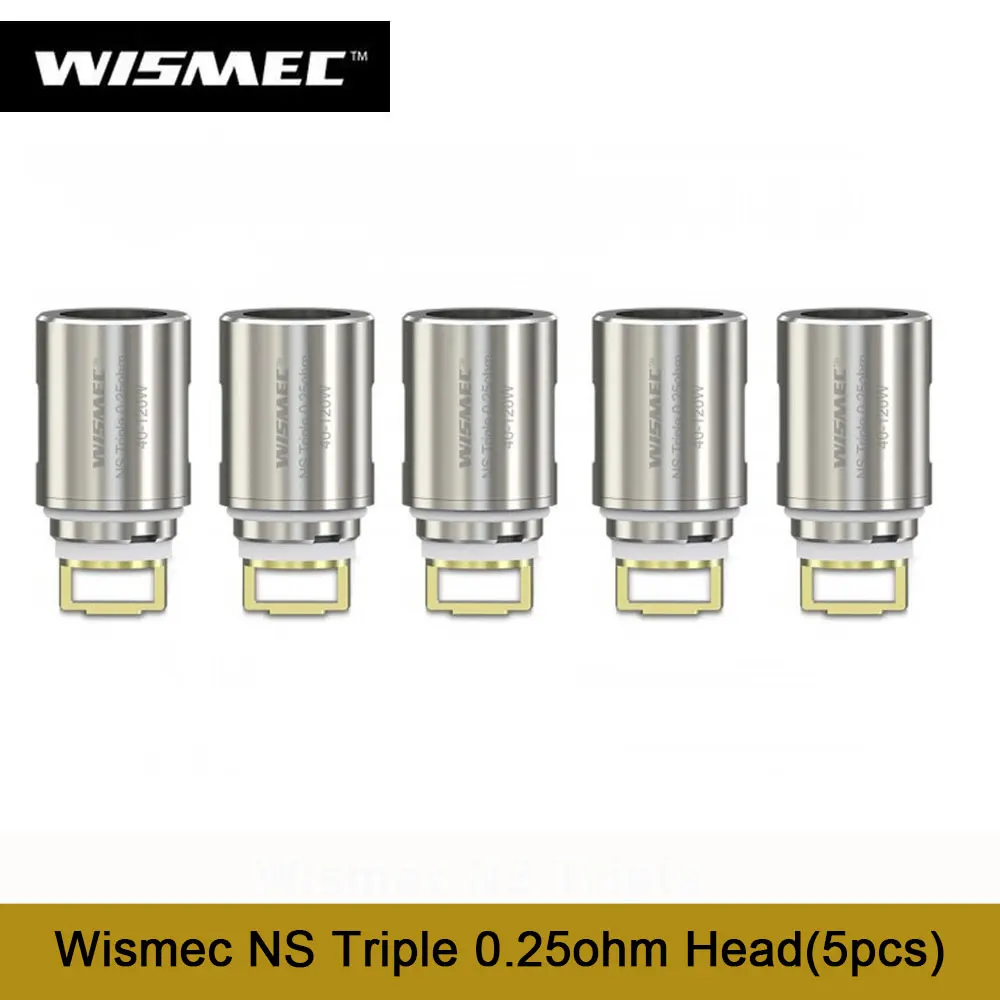 Original Wismec NS Triple 0.25ohm Head(5pcs) For Wismec Elabo Atomizer Predator Atomizer Vape Electronic Cigarette