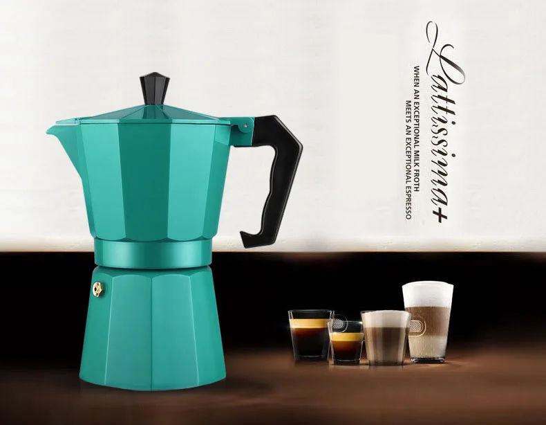 Кофеварка из алюминия Mocha кофейник Moka Espresso Cafeteira Expresso Percolator кофемашина фильтр горшок для домашнего использования