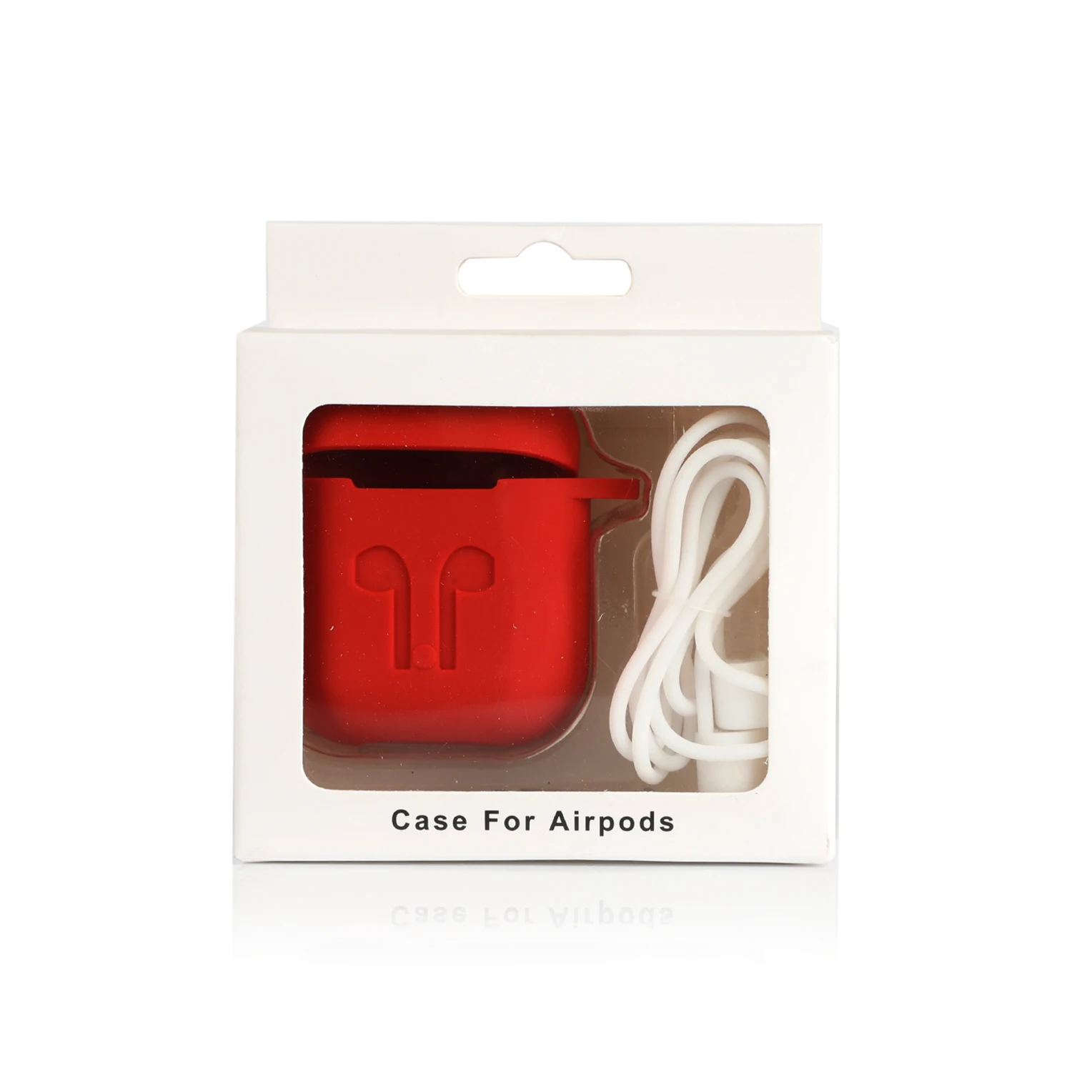 Мягкий защитный чехол DOITOP для Apple Airpods силиконовый С Пылезащитным штекером
