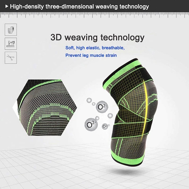 2 PCS Knee Support Breathable Postpartum Recovery Knee Bandage Brace Professional Protective Sports Pad Tennis Cycling