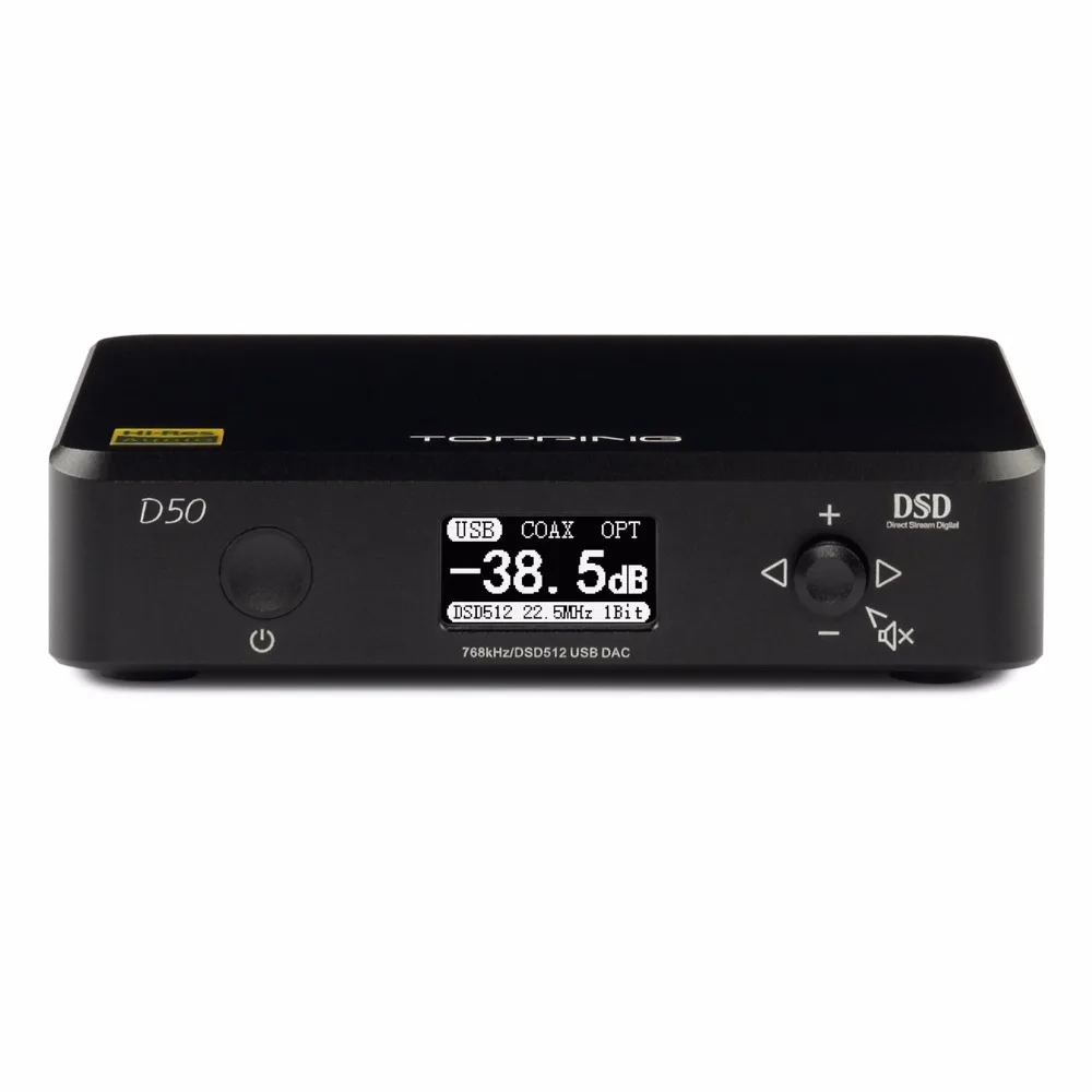 Новый TOPPING D50/D50S Мини HIFI аудио декодирование ES9038Q2M * 2 USB DAC XMOS XU208 DSD512 32 бит/768 кГц OPA1612