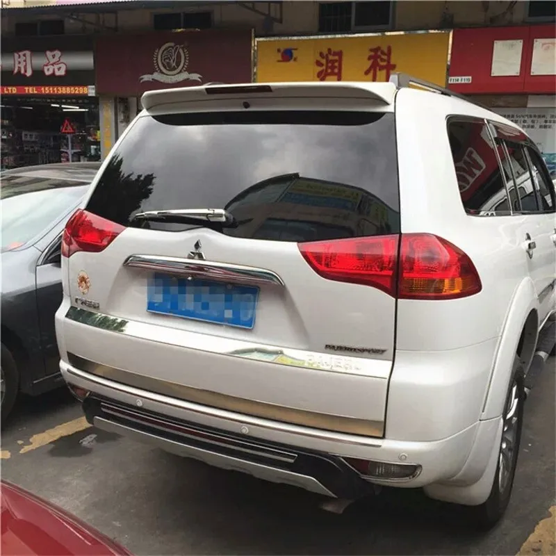 Спортивный спойлер для mitsubishi pajero 2009 2015 спортивный с зажигалками цветной заднего