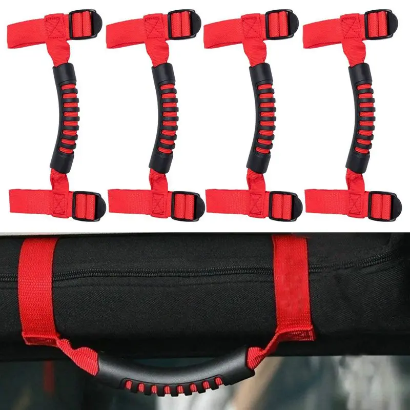 4 рулонных рукоятки захвата ручки для Jeep Wrangler YJ TJ JK JL JLU Sports Sahara Freedom Rubicon x & Unlimited 1955