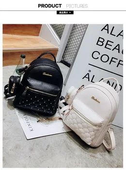 

by dhl or ems 50pcs Summer New Vintage Retro Lady PU Leather Bag Small Women Mini Backpack Mochila Feminina School Bags