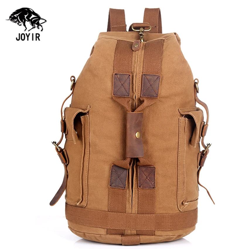 2016 Cheap Canvas Backpack Men Military School Bag 1.25 kg Bagpack