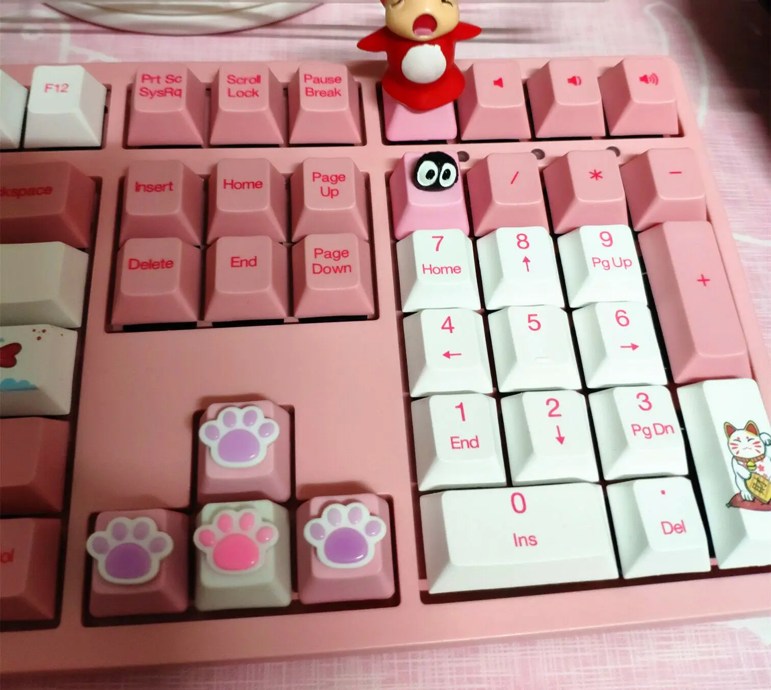 Handmade Mini Cute Cat Paws Keycap Pbt Dyeing Keycaps Oem R4 Key Cap For Cherry Mx Mechanical Gaming Keyboard 1 Pcs Keyboards Aliexpress