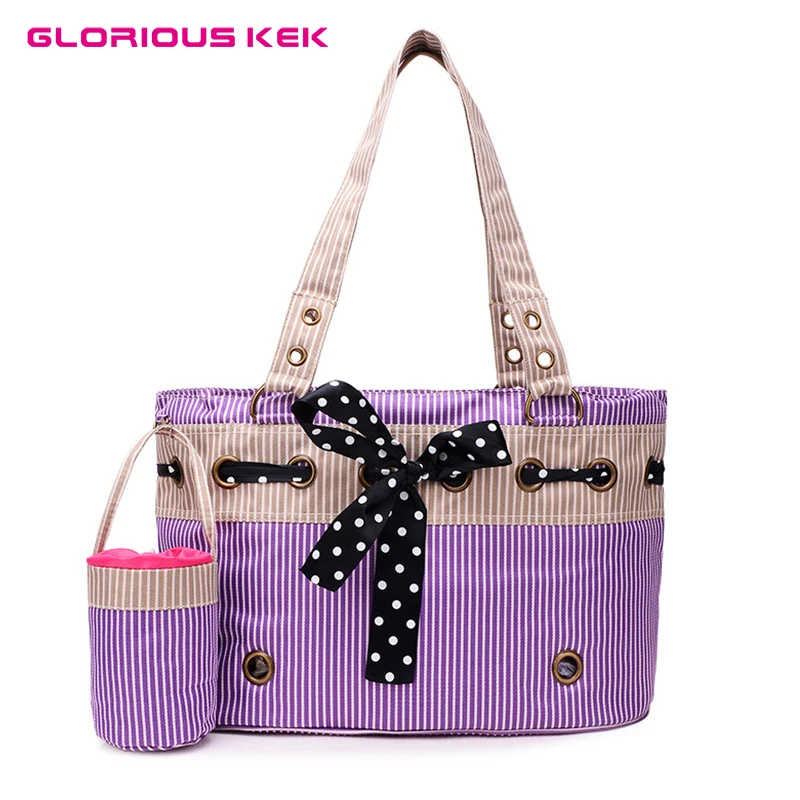 Buy Cute Dog Bag Carrier for Small Dogs Summer Stripe