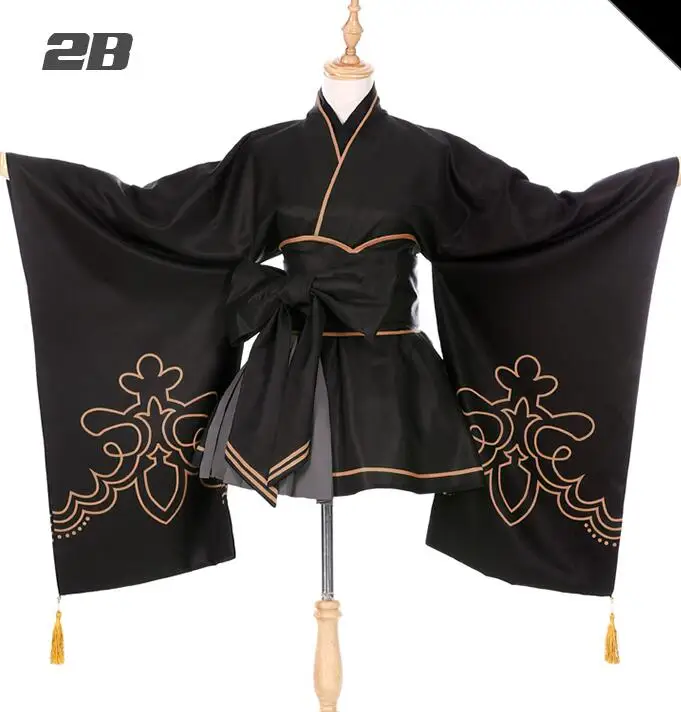 Кимоно NieR Automata Heroine YoRHa No. 2 9 Тип B S юката костюмы платье Униформа для