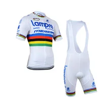 

Summer White Lampre Merida Cycling Set Quick-Dry MTB Pink Cycling Clothing Maillot Ropa Ciclismo Bike Men's Cycling Jersey Suit