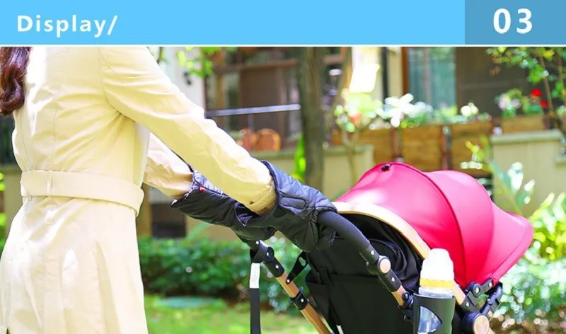 JOYREN Детские коляски клатч коляска муфтой Водонепроницаемый теплые перчатки коляски Аксессуары Детские коляски перчатки Багги сцепления