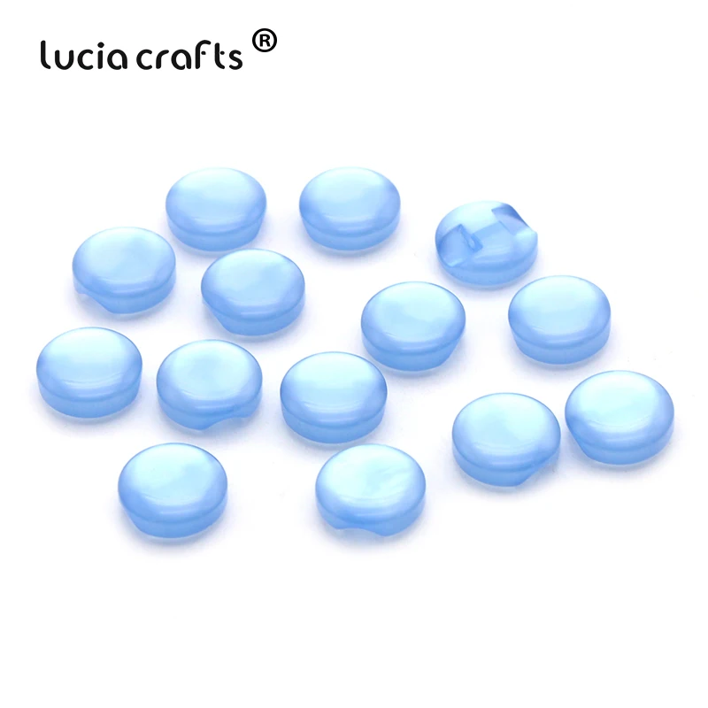 Распродажа Lucia crafts 24 шт/48 шт 12 мм цветные круглые полимерные пуговицы для рубашек свитера Декоративные DIY Швейные аксессуары E0609