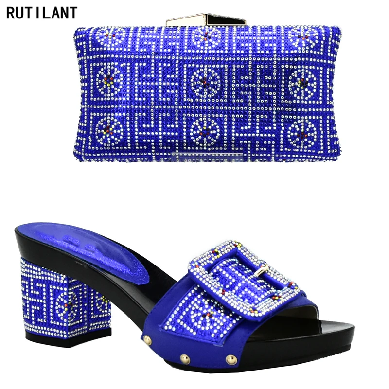 Boda Nigeriano azul Con Tinto Bolsos Rhinestone Señoras amarillo Y El Los Últimas naranja Sistema vino Color Real Zapatos Azul Las De Juego plata Para Cielo Hacer oro azul Adornado Mujeres Negro wUxwAHq